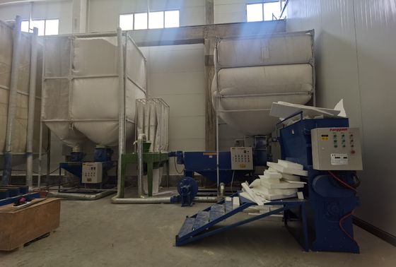 Machine de recyclage de déchets EPS 1840x680x1900mm Perles