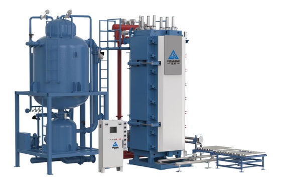 Machine de préfoumage en vrac de polystyrène